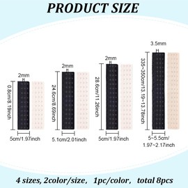 BENECREAT 8 Style Corset Bra Extender Hook 11/13/15/18 Hooks Black & Navajo Faja Extender White Women's Longline Corset Bra Extender for Bustiers Shapewear Waist Trainer