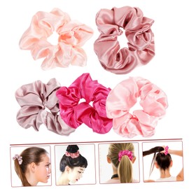 Baluue Silk Hair Ties Set Satin Scrunchies Large Ponytail Holders Women's Hair Accessories Elastic Soft Comfortable