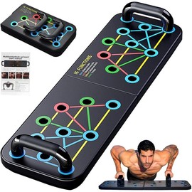 Push Up Board Multi-function Pushup Bars Handles Portable Foldable Workout Exercise Fitness Calisthenics Equipment at Home Office Floor Gym Accessories for Men and Women