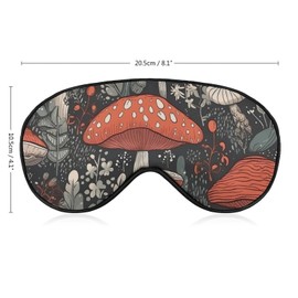 Red and White Mushroom Sleep Mask Eye Mask Eye Masks for Sleep Sleep Masks for Women Men Travel Eye Mask Adjustable Sleeping Mask Sleep Mask Blackout Cute Sleep Mask