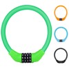 DELUXEFOX Bicycle Key Wire Lock 4 Digit Dial Saddle Lock