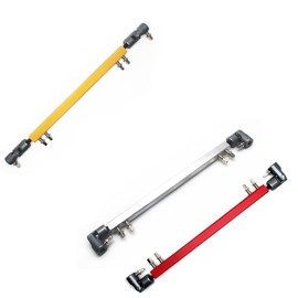 beiyaiey Double Kick Drum Pedal Drive Shaft Steel Bass Drum Pedal Linkage Connector Arm,Blue