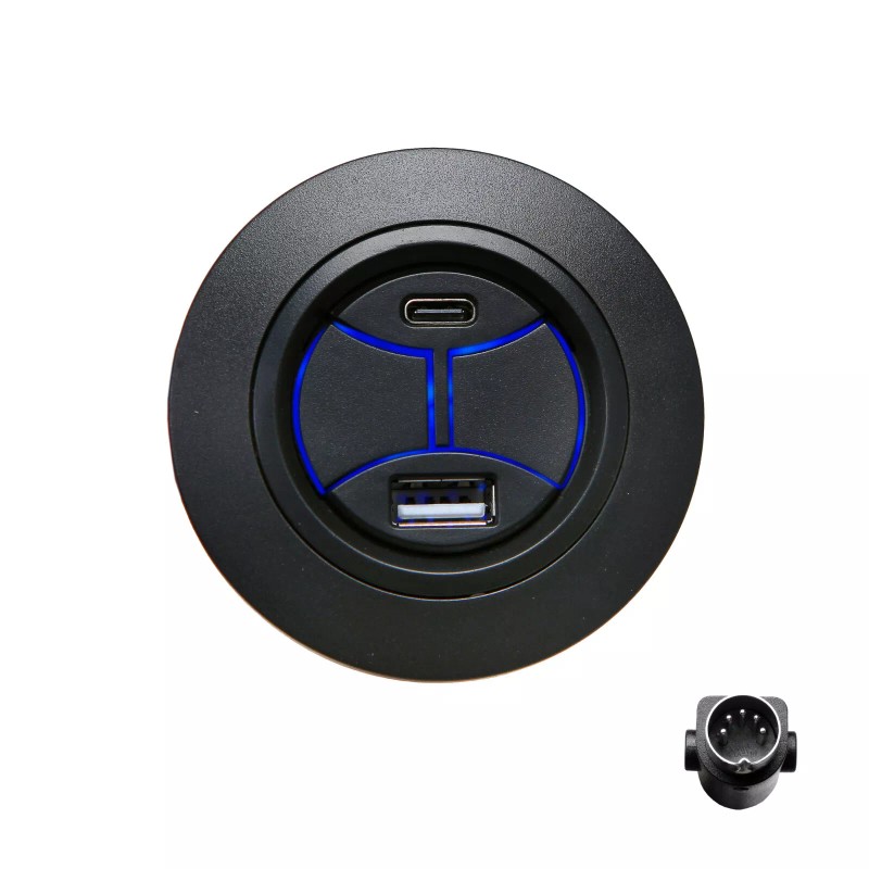 Mushe Power Recliner 5 Pin Round Switch Control with USB