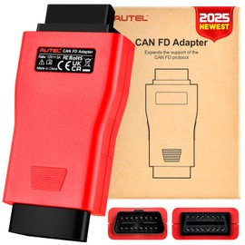 2025 Autel Original CAN FD Adapter, Work with Autel Scanners OBD2 MaxiCOM MK808S MK808Z MK808 MK808S-TS MaxiCheck MX808S MX808S-TS MX808 MaxiSys MS906BT MS906 MK908 MS908, for CANFD Protocol Vehicles