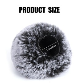 2 Pcs Wireless Lavalier Microphone Windproof Cover, Fluffy Cover, Interview Microphone Cover, Mini Windproof Filter, Suitable for Various Outdoor and Live Streaming Occasions