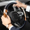 Cow Print Car Steering Wheel Covers, Breathable Microfiber Leather for
