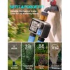 Sprinkler Timer, Programmable Irrigation Water Timer with 2 Brass Inlet