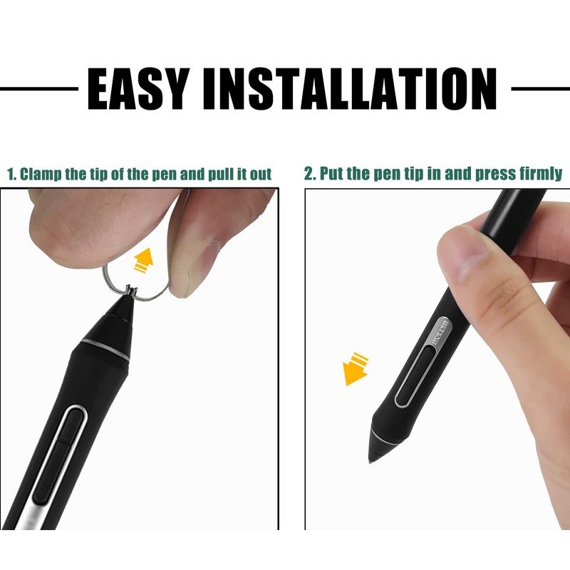 2pcs Titanium Alloy Fine Point Tip for Wacom Pro Pen