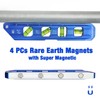 WORKPRO 8-Inch Magnetic Torpedo Level, Aluminum Alloy Construction, 4 Bubble