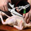 Heavy-Duty Kitchen Shears, Stainless Steel, Serrated Edge, Multi-Purpose Poultry and