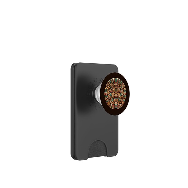 Aztec Mayan Calendar Aztec Culture Indigenous PopSockets PopWallet for MagSafe