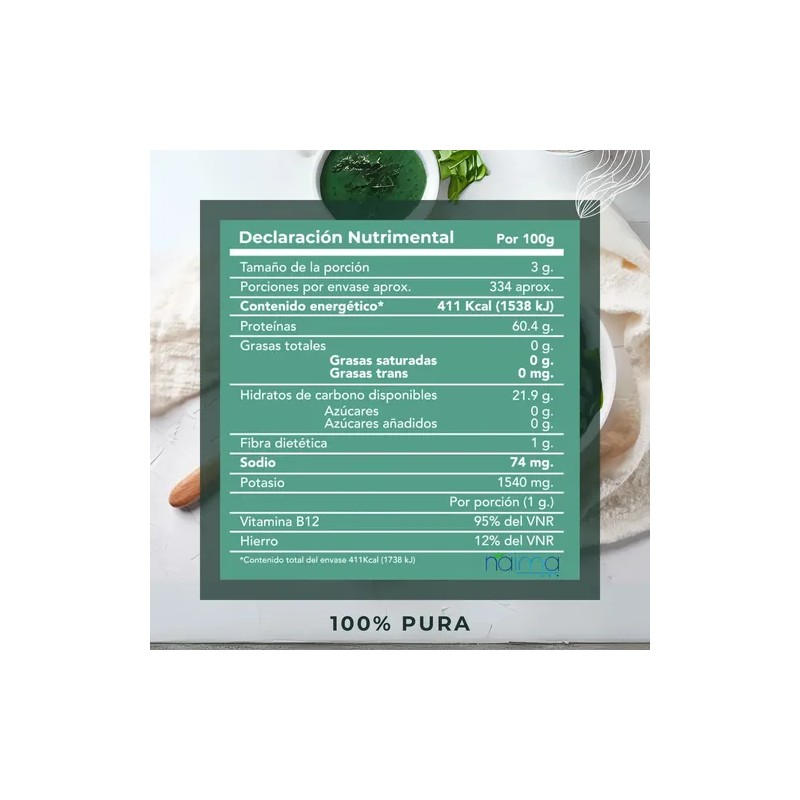 Alga espirulina en polvo 1kg