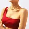 Hermoli Luxury Crystal Snake Choker Necklace and Bracelet Set, Gold