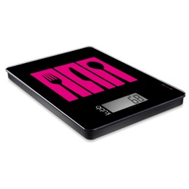 Kubb K045 Electronic Kitchen Scales with Glass Plate Black/22.4 x 15.6 x 1.4 cm