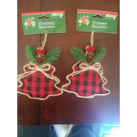 Unbranded Merry Christmas Ornaments Set Of 2