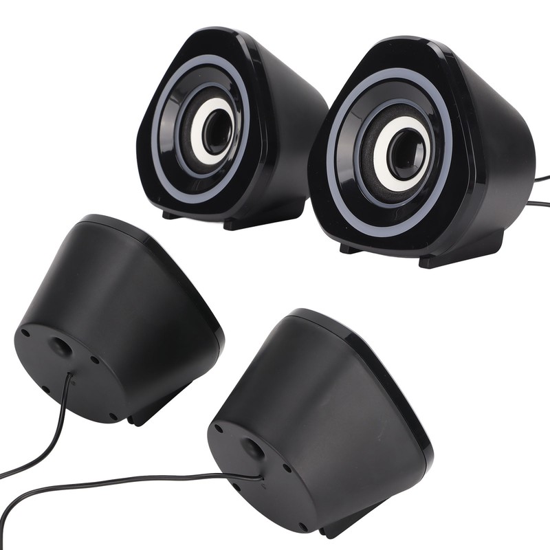 Desktop Speaker USB Powered Heavy Subwoofer Desktop Mini LED Speaker