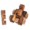 Pen Up Mini, Wooden Brick Puzzle with 12 Identical Pieces,