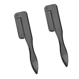 IWOWHERO 2pcs Folding Eyelash Comb Stainless Steel Brow Combs for Easy Eyelash Grooming and Eyebrow Shaping Portable Makeup Tool for Travel and Daily Use