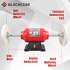 BLACKCUBE Bench Buffer Polisher Motor with 8 Inch Dual Buffering
