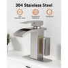GBBNE Waterfall Bathroom Faucet 1 Hole, Single Hole Bathroom Faucet,