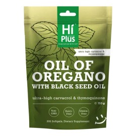 Hiplus Cápsulas Aceite Orégano Y Semilla Negra 300 Unidades                                                                                           