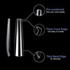 BlueZOO Gel 3XL Long No C Curve Nail Tips Pre-etching