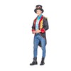 EraSpooky Circus Ringmaster Costume for men Carnival Jacket with Hat