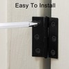 EUZUXU Pack of 12 Folding Hinges 44 mm x 32