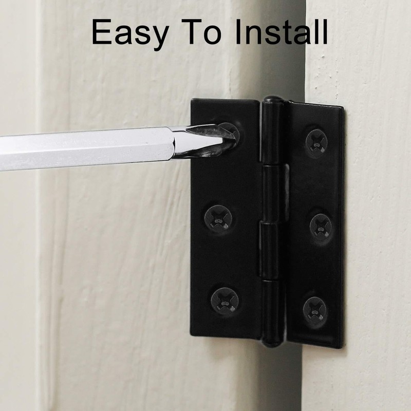 EUZUXU Pack of 12 Folding Hinges 44 mm x 32