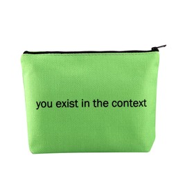 WCGXKO Minimalist Gift Humorous Gifts for Her Madam President Gift Vote Cosmetic Bag for Women (The Context CA)