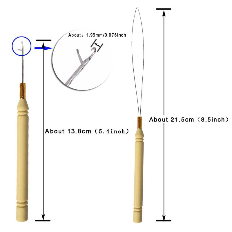 500pcs Micro Silicone Rings Hair Extensions Kit I-tip Hair Pliers