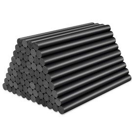 ENPOINT Metallic Silver Hot Glue Sticks Mini, 72pcs 3.93 x 0.27 in Mini Hot Glue Melt Sticks, Small Adhesive Glue Sticks for Wax Sealing Stamp DIY Art Crafts Decoration Card