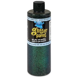 Chroma Glitter Tempera Paint - Black Glitter, 16 oz