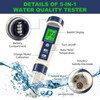 Pool Salt Tester & PH Meter - 5-in-1 Digital TDS