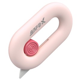 Ceramic Box Cutter, Box Cutter Retractable, Pink, Mini, keychain, Safety, Cute, Magnetic Package Opener, Box Opener Cutter for Daily Online Shopping/Kitchen/Office/Baby Beauty Gift Unpacking