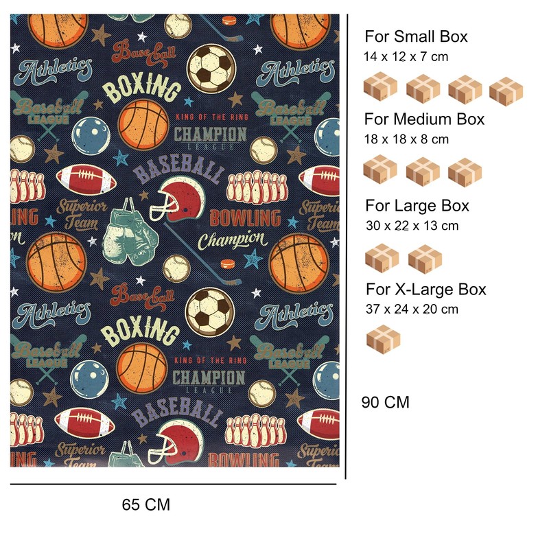 ARKRAFT Wrapping Paper 3 Sheets Format 90 x 65 cm