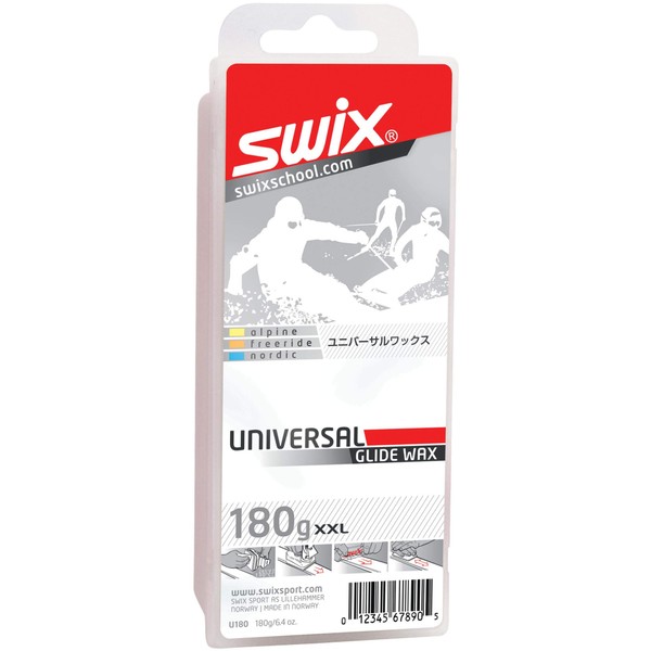 Swix Universal Ski/Snowboard Glide Wax, 180g, One Size (U180)