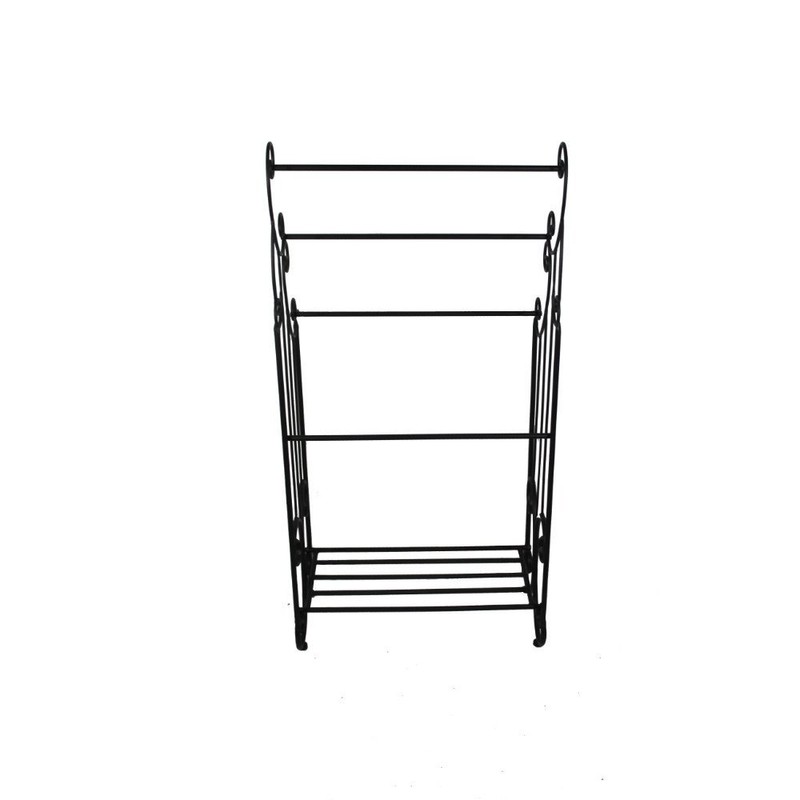 Kings Brand Furniture Pewter Metal Towel Racks for Bathroom with