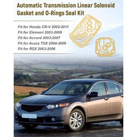 Hulyxayfave 28262-PRP-000 Automatic Transmission Linear Solenoid Gasket and O-Rings Seal Kit Fit for Honda Accord Element CR-V Acura TSX RSX, Replacement 28260-PRP-014 28250-PRP-013