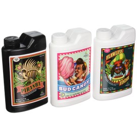 Advanced Nutrients Expert Grower Bundle Piranha, Bud Candy, Flawless Finish Plant Fertilizer Booster Enhancer, 1 L