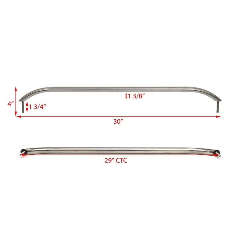 Stingray Boat Grab Rail | 30 Inch Polished Stainless Steel