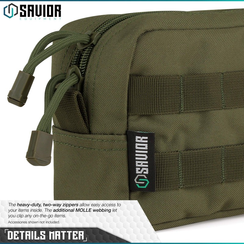 Savior Equipment Horizontal Multi-Purpose Tactical MOLLE EDC Pouch Versatile Utility
