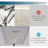 Attic Pull Down Hook, 60 Inch Telescopic Rod with Multi-Section