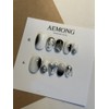 [Hiphan Nail Premium Embo] Radish Smudge Nail Tip - Almond