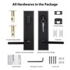 Haidms Oil Rubbed Bronze Front Door Handle Set, Entry Door