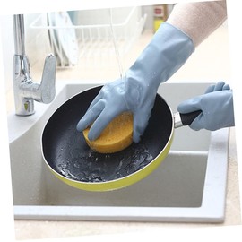 minkissy 1 Pair Gloves Durable Dishwashing Cleaning Mittens Lightweight Reusable Protective Gloves for Home Use for Kitchen Tasks