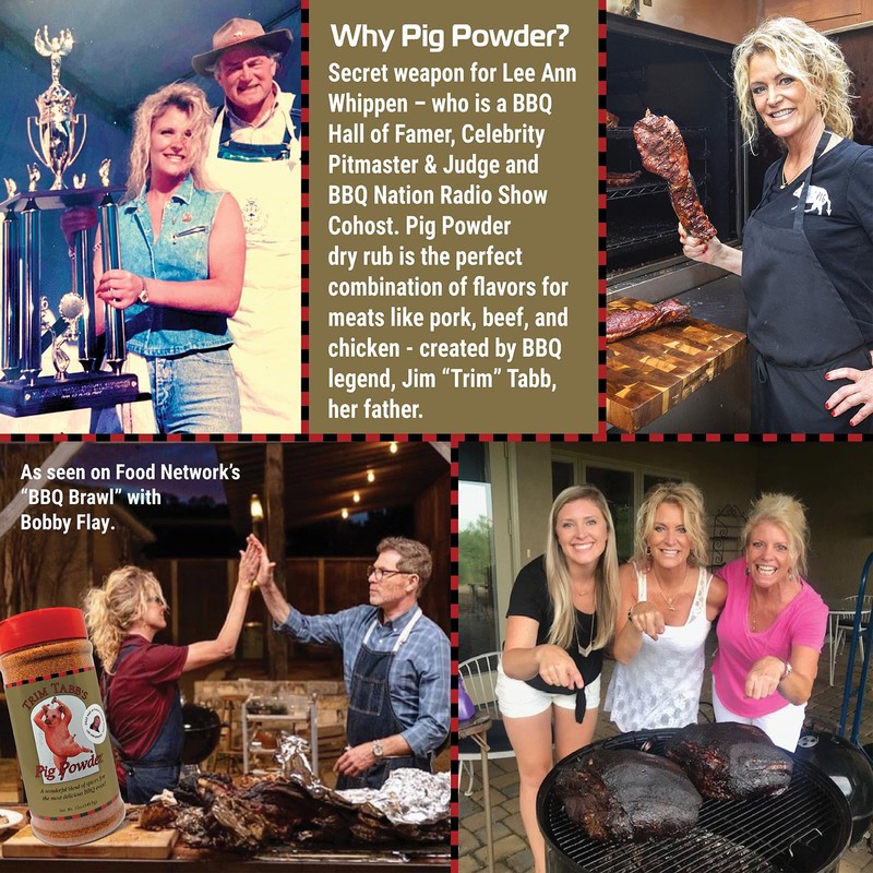 Trim Tabb’s Pig Powder Premium BBQ Barbecue Rub & Seasoning