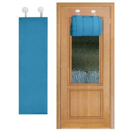 Classroom Door Window Cover Blackout Lockdown Shades for Classroom Windows and Doors Cover Darkening Drapes Door Privacy Curtains for School Office Class Room Decor 8"W x 36"L (1, Blue, 36" L x 8" W)
