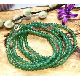 Aventurine Wholesale Lot 6 Pcs Natural Aventurine 4mm 7.5” Crystal Stretch Bracelet