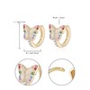 EVER FAITH Butterfly Earrings for Women Girls Hypoallergenic Colorful CZ